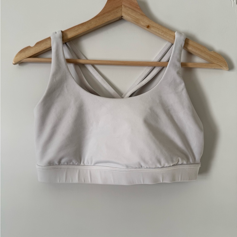 Lululemon Athletica Light White Energy Sports Bra